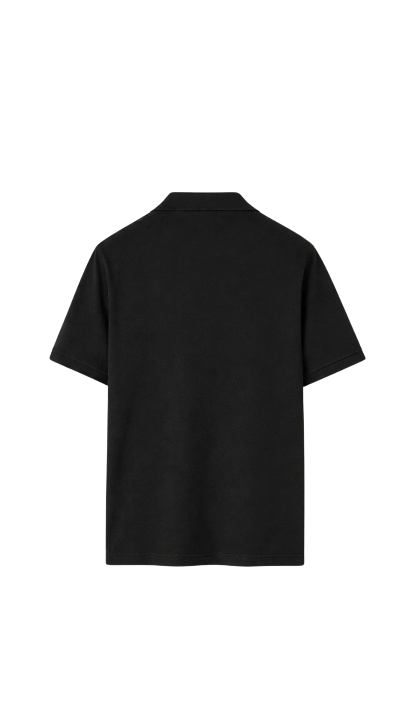 Buttonless Portofino Polo Shirt | Black